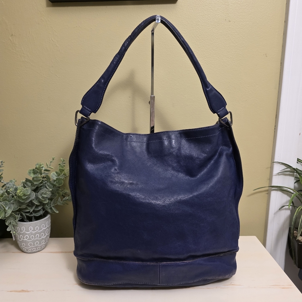 Longchamp | Indigo Leather 3D Hobo Bag - Picture 4 of 16